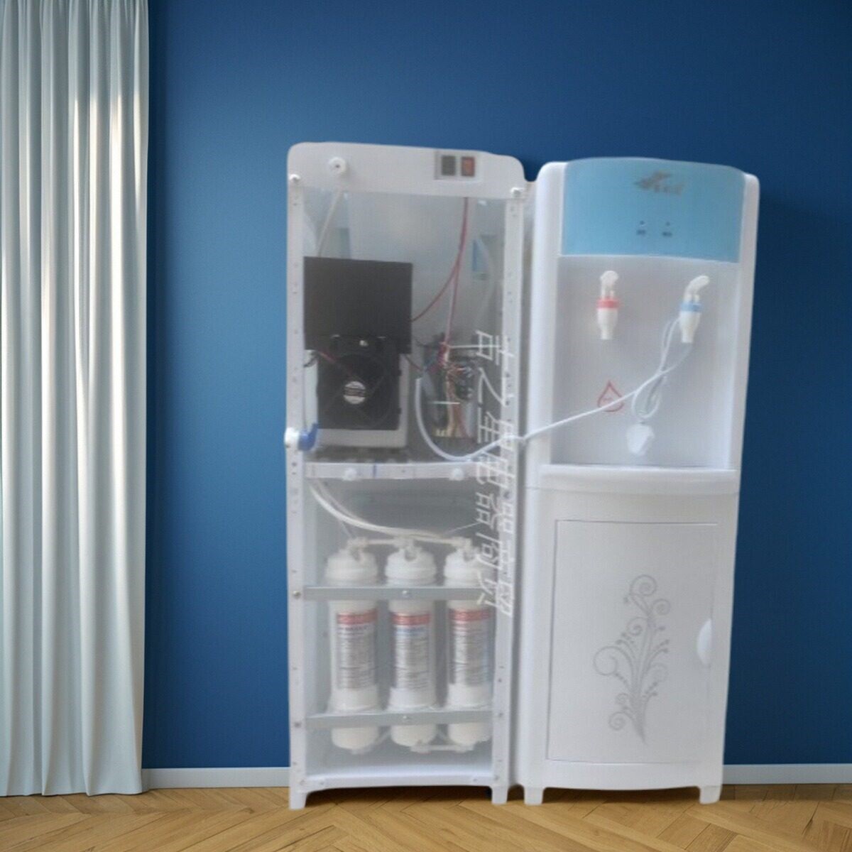 净饮机立式饮水机家用过滤一体直级超滤饮机冰热管道自动净水器3