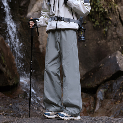 裤子男速干三防冲锋裤cleanfit港风微喇工装休闲长裤女团购印logo