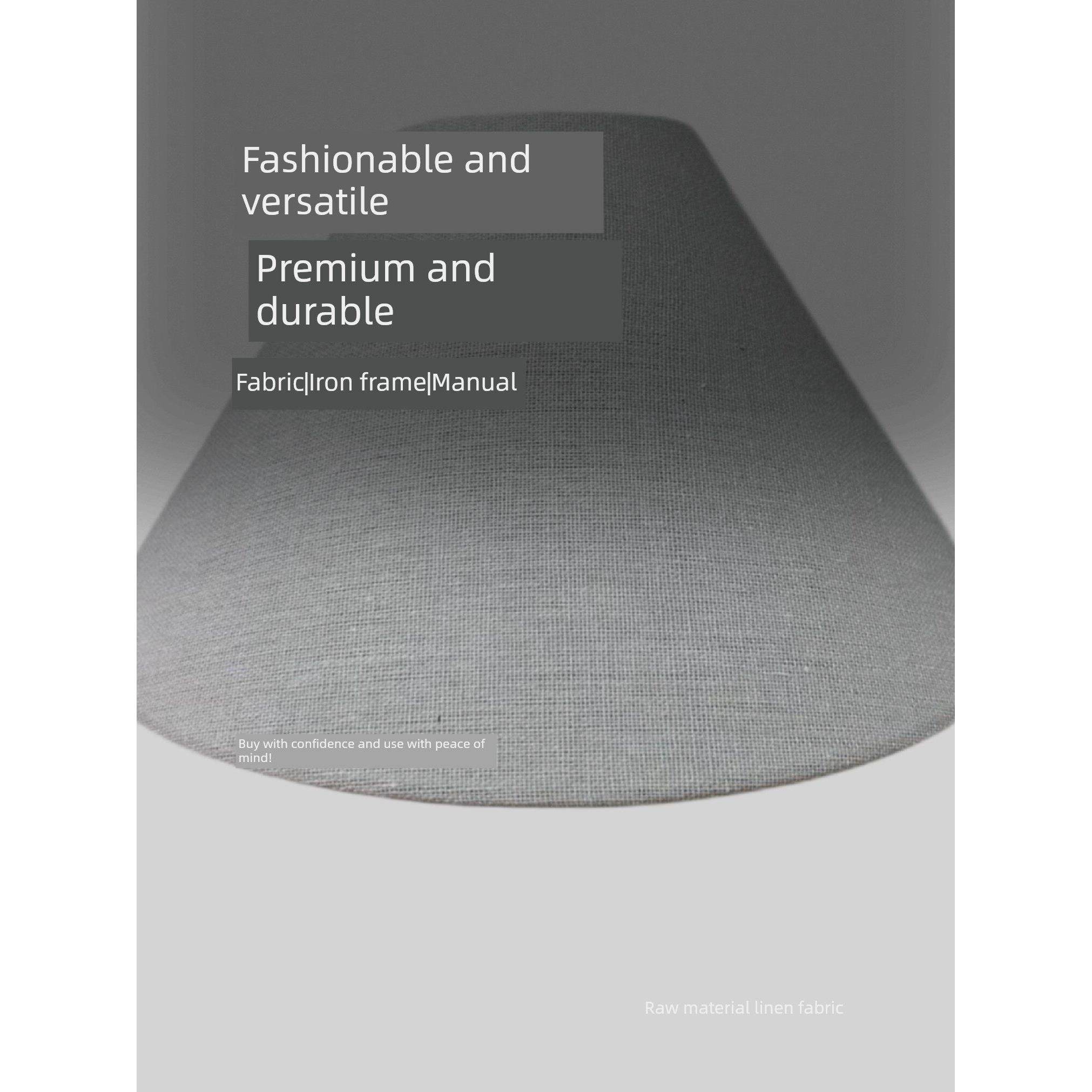 亚麻灯罩吊灯台灯落地灯钓鱼灯灯罩布艺配件外壳罩家具装饰配件罩