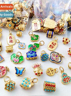 Mixed sgold accessories DIY hrope red rope four strands brai