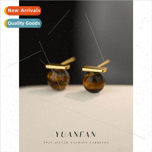 s925 silver fall winter retro Merad color earrings female re