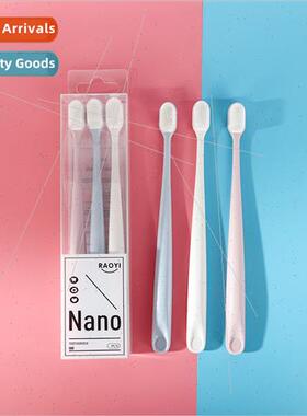 Macaroon Toothbrush Nano licone 3pcs Home Oral Cleaning Adul