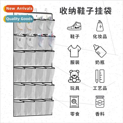 New Fine Mesh 24 Grid Behind Door Storage Hanging Bag Shoes