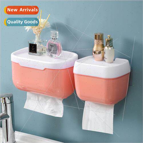 Bathroom wall-mounted paper towel box waterpropaper box roll