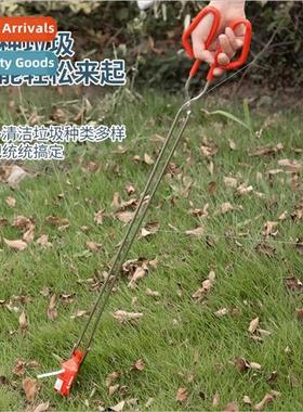 Extended stainless steel fire poker clip garbage clip sanati