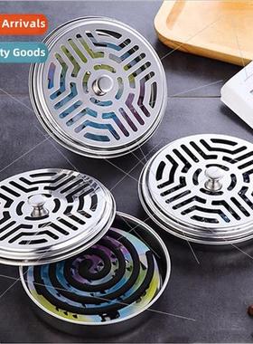 Mosquo coil box stainless steel ash tray indoor fireproanti-