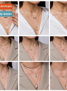 accessories retro sweet small numerous layer necklace female