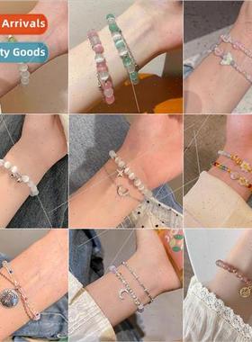 Butterfly beaded bracelet 2023 spring summer new fresh cute