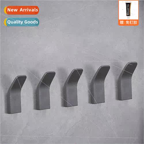 Space aluminum hanging hooks wall wall hanging door coat hoo