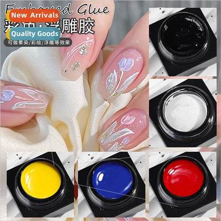 Japan nail embossing gel phototherapy gel painting pull line