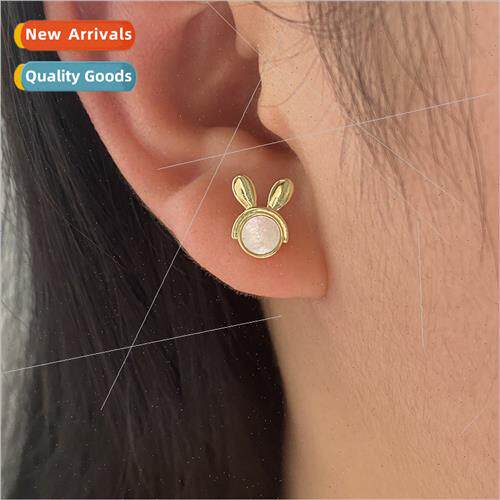 Earrings 2023 new tide cute bunny necklace ring delicate sim