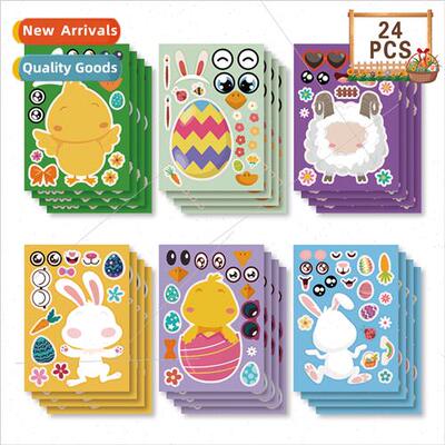 CM2208004 Easter Stickers Cartoon Stickers Easter Puzzle DIY