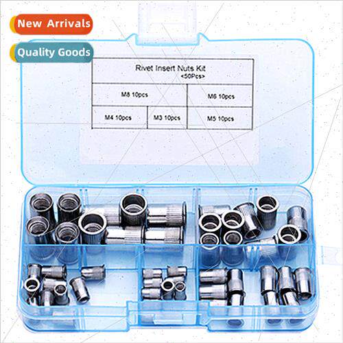 50PCS box 304 small rivet nut countersunk vertical thread M3