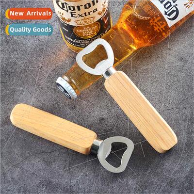 Stainless Steel Bottle Opener Beer Wine Driver Creative Wood