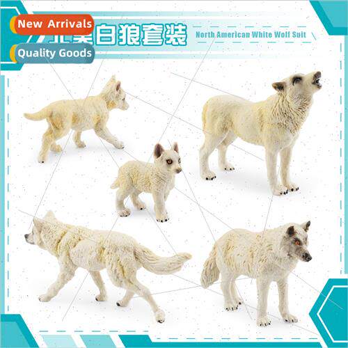 North American Wolf Pack Set Wolf King Pup Children Wildlife