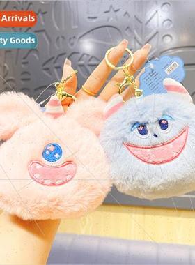 Big eyes boy coin purse plush cute bag small pendant student