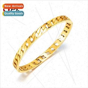 2023 Europe Vintage Openwork Chain Rose Gold Plated Stainles