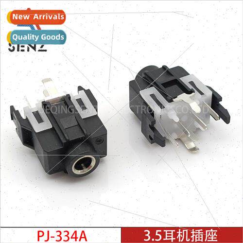 3.5mm headphone socket PJ-334A-7P wh metal copper ferrule in