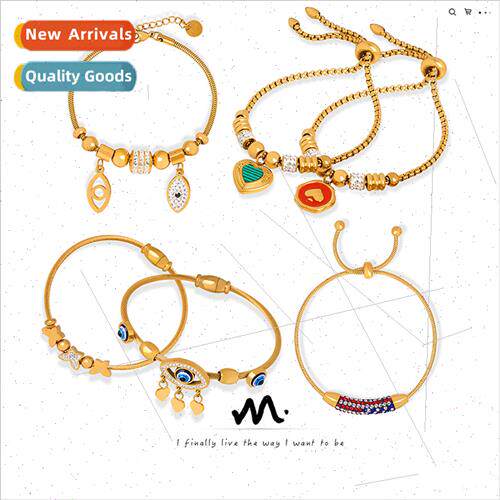 Tanium steel electroplated gold does not lose color pendant