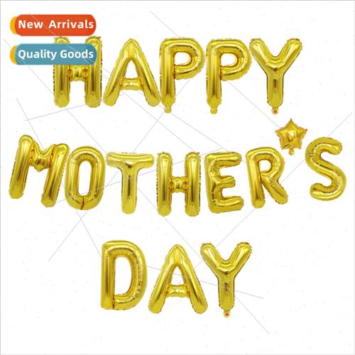 10 inch pentagram happy monthers day balloon set mother day