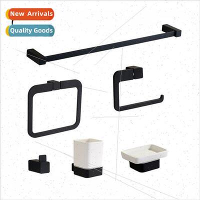 Black Bathroom Pendant Set Bath Towel Rack Towel Bar Bathroo