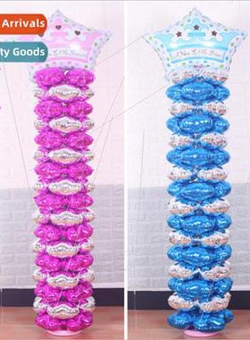 Birthday venue decoration balloon curb baby full moon alumin