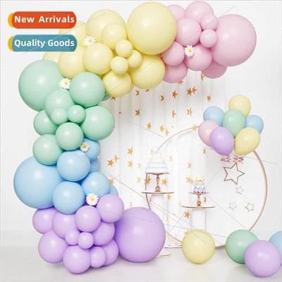 Macaroon garlballoon chain combination set birthday party de