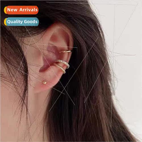 Ear bone clip whout ear hole female new ear clip French retr