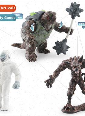 Mythological Monsters Battle Turtle Snow Werewolf Western Ba