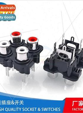 AV same core socket RCA Lotus AV4 audio video holder 4-hole