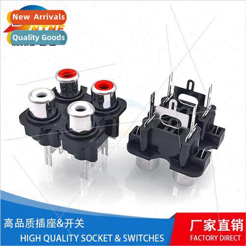 AV same core socket RCA Lotus AV4 audio video holder 4-hole