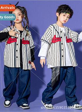 Childrens set dance su tide clothing boys hip-hop personaly