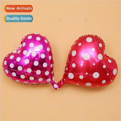 18 inch love dots polka dots aluminum film balloons heart-sh