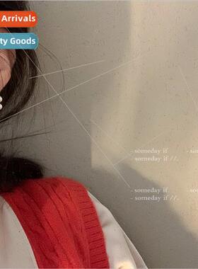 Pearl earrings ins Korea fashion earrings sense atmosphere e