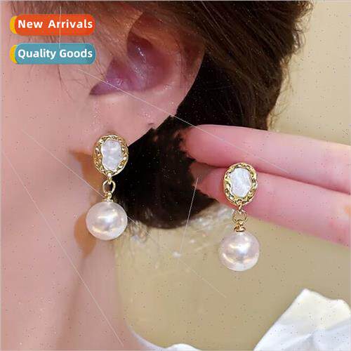 925 silver needle French earrings new 2023 gentle wind ins f