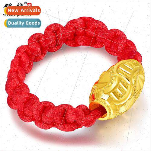 999 gold yellow gold ring women gold trans beads ring ring f
