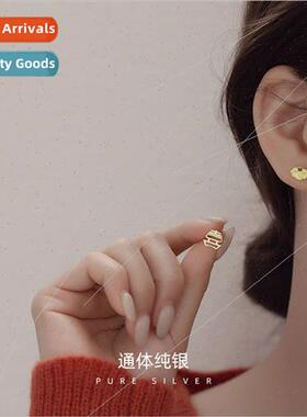 S925 lver Vintage Locked Happiness Earrings Female Joyful Ch