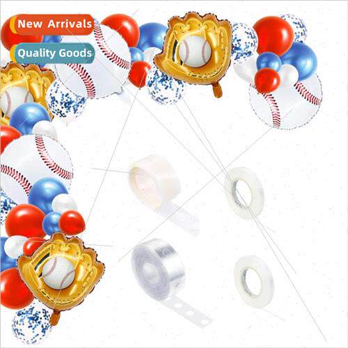 Baseball Theme Balloon Chain Party Decoration Kids Birthday