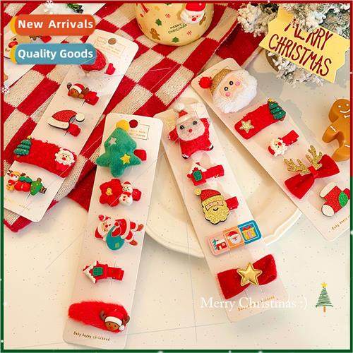 Autumn winter Christmas hair accessories bangs clip hairpin