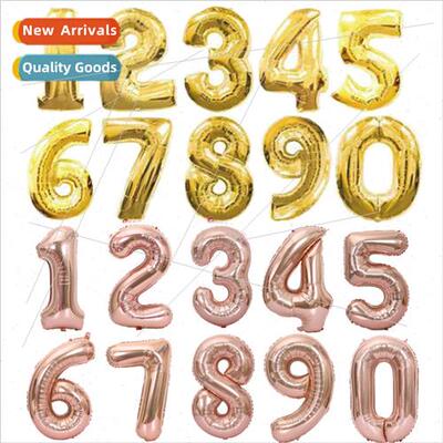 Wedding Decoration Balloons 32 inch Large Number Balloons Bi
