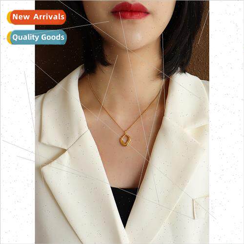 Europe chocker shaped handmade irregular geometric pendant t