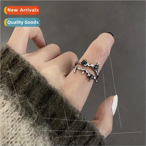 Thorns dark angel ring female ins tide niche senior not lose