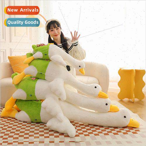Cute goose plush toys rabb plush lazy goose pillow to send g