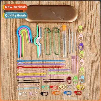 Handmade DIY Woolen Knting Tools Set Colorful Marker Buttons