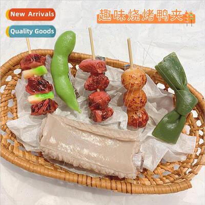 Fun barbecue hairpin Zibo barbecue souvenirs simulation food