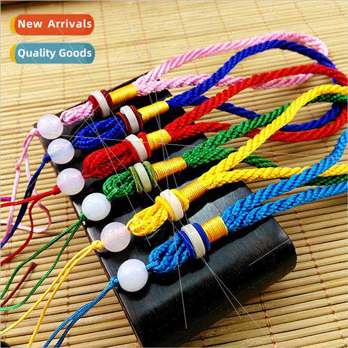 New glass bead handle rope DIY accessories handmade braided