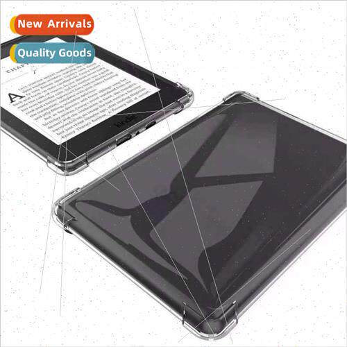 适用kindlefireHD10plus e-book transparent soft case four cor