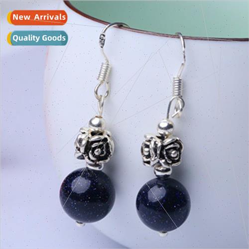 Vintage earrings earrings imation agate earrings ear hooks s