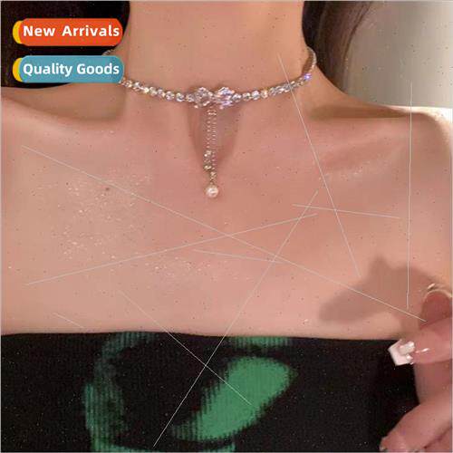 Glter Diamond Bow Necklace che Premium Necklace Women 2023 N