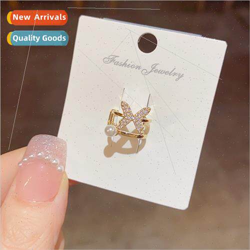 Summer new exquise sweet small butterfly ear bone clip cute